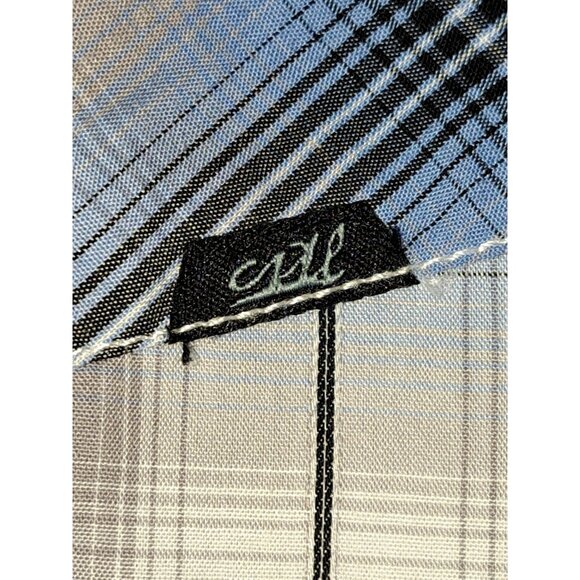 Costal XXL Mens Plaid Cowboy Carter Western Snap Button Shirt Long Sleeve Rodeo - Picture 12 of 13